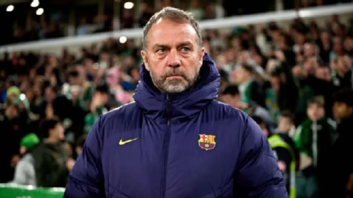 Hansi Flick memimpin Barcelona meraih gelar LaLiga, Copa del Rey, dan Piala Super Spanyol di musim pertamanya. (Getty Images)
