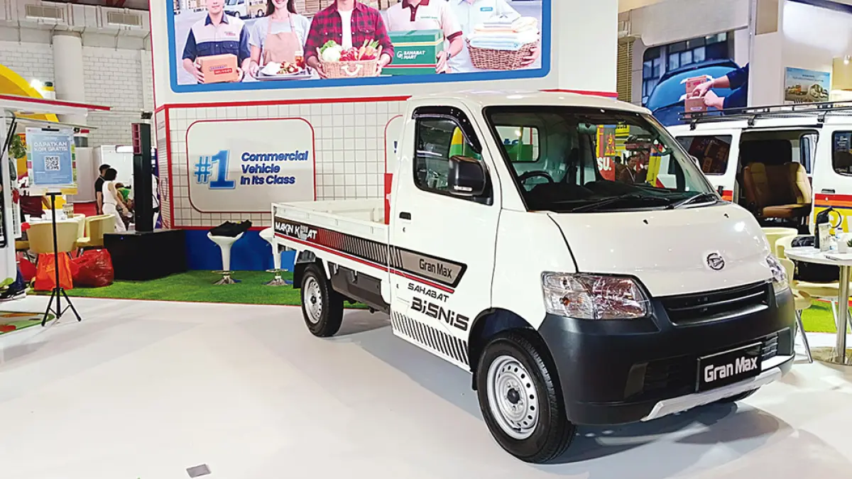 Gran Max pick up 1.5L AC PS yang ditampilkan pada pameran April 2026 di Kemayoran, Jakarta. (DAIHATSU UNTUK RIAU POS)