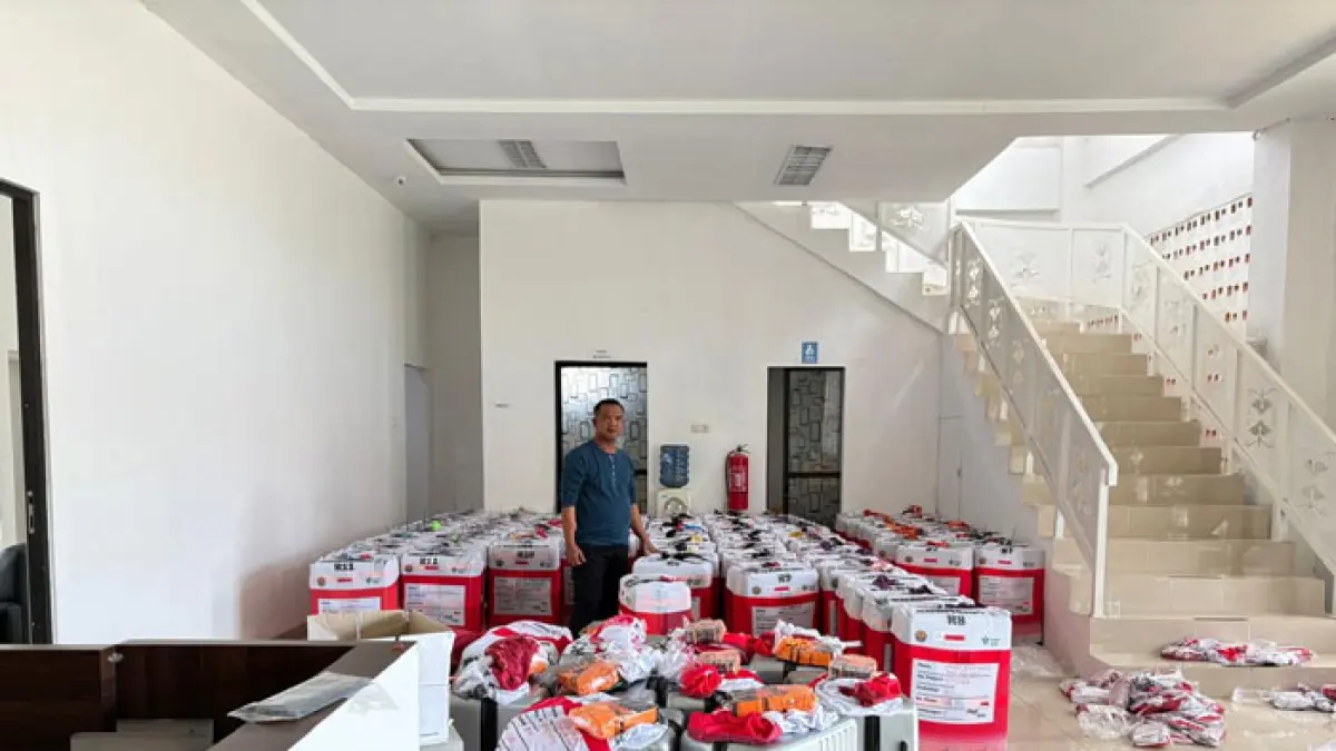 Koper JCH Kuansing sebagian sudah diserahkan ke Kantor Kemenhaj Kuansing, Kamis (23/4/2026). (Desriandi Candra/Riaupos.co)
