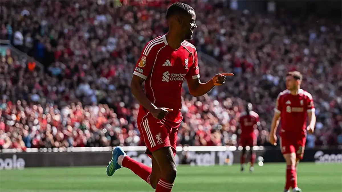 Alexander Isak mencetak gol pertama Liverpool melawan Crystal Palace. (Instagram @liverpoolfc)