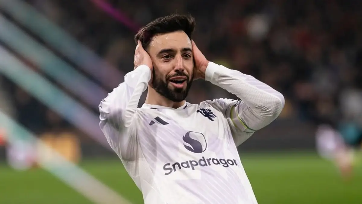 Kapten Manchester United Bruno Fernandes tampil gemilang musim ini dan jadi kandidat kuat pemain terbaik Liga Premier Inggris. (Instagram @manutd)