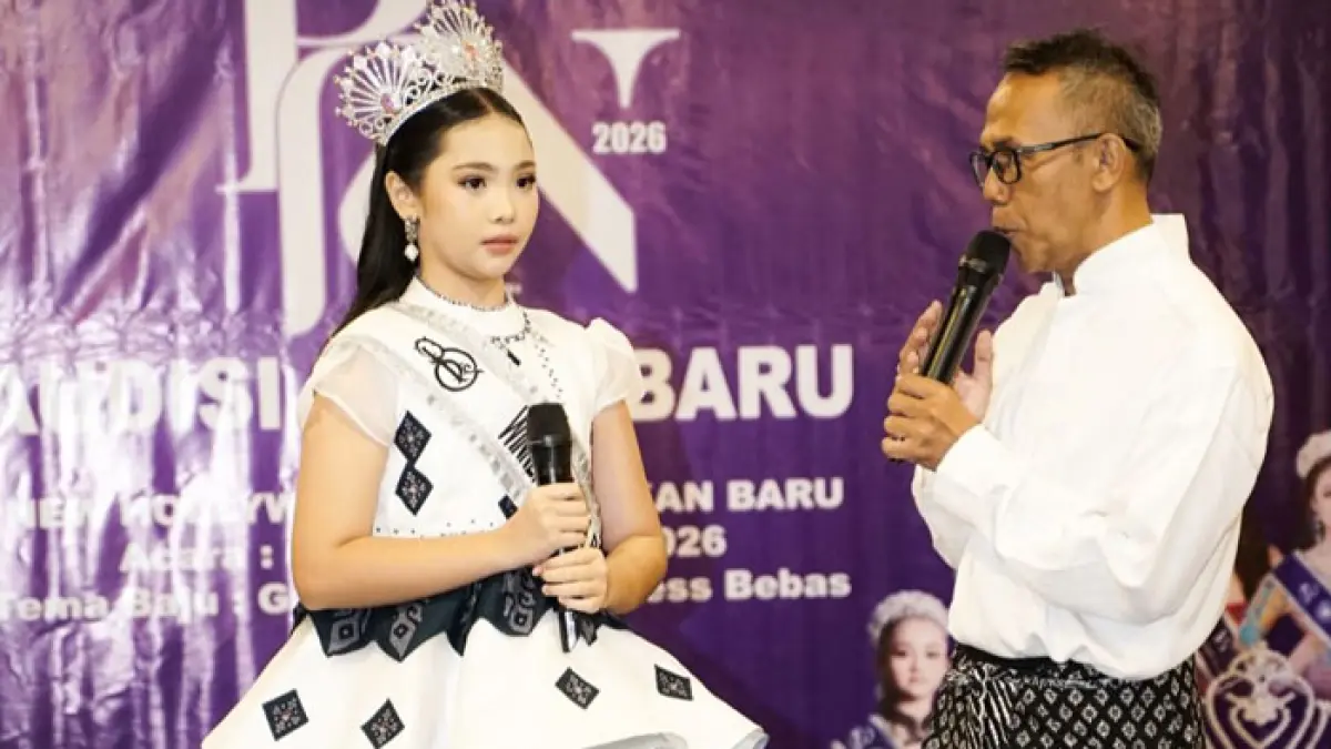 Pemenang Pesona Batik Nusantara 2024, Gloria Rahita Nababan hadir dalam penjurian Audisi yang berlangsung di New Hollywood Hotel Pekanbaru, Ahad (26/4/2026). (Istimewa)
