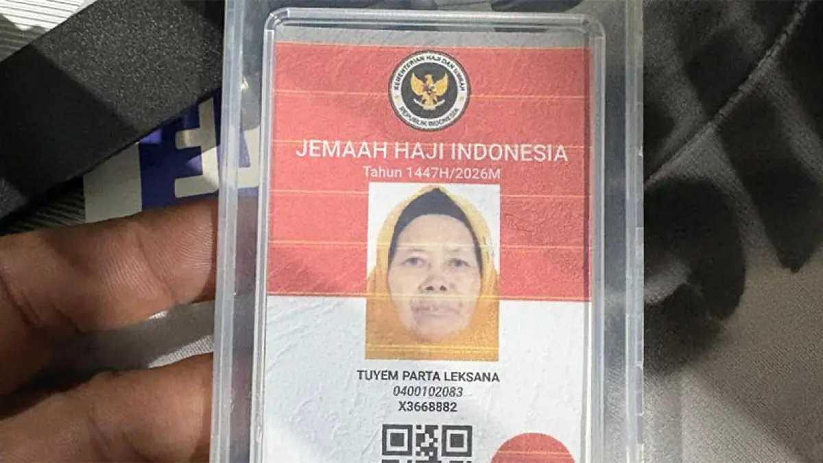JCH Kuansing, Tuyem Parta Leksana (74) asal Desa Beringin Jaya Kecamatan Singingi Hilir yang sakit dan ditunda keberangkatan ke tanah Suci, Kamis (30/4/2026). Foto Kemenhaj Kuansing
