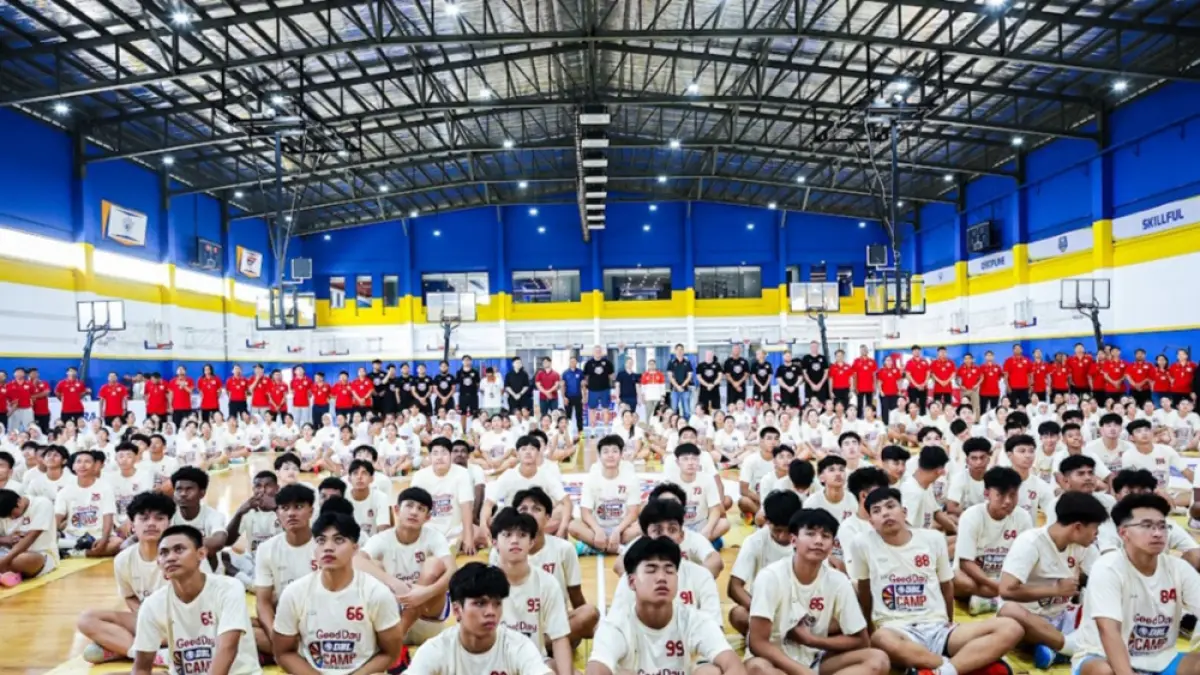 Peserta Program Kopi Good Day DBL Camp 2026 berkumpul di Genova Asya Commercial Area, Jakarta Timur, Selasa (28/4/2026). (DBL Indonesia)