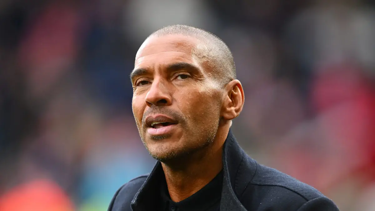 TV pundit and former Red, Stan Collymore during the Premier League match between Nottingham Forest and Everton at the City Ground, Nottingham on Sunday 5th March 2023. (Photo by Jon Hobley/MI News/NurPhoto via Getty Images). (Stan Collymore)