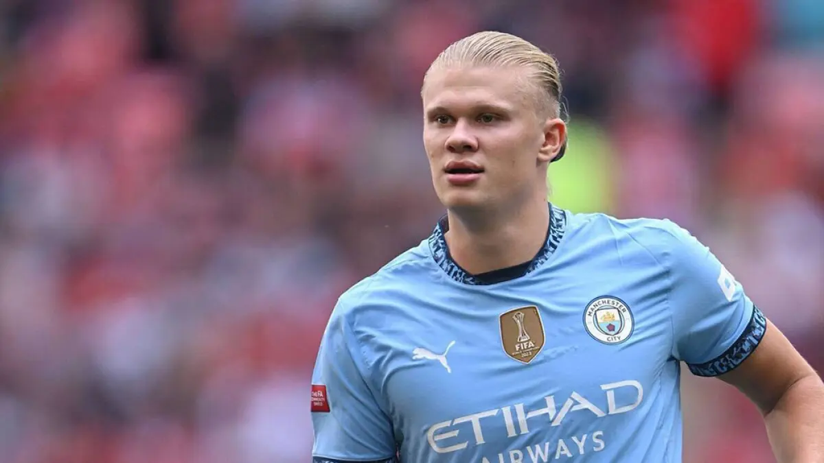 erling haaland (Penyerang Manchester City). (JPG)