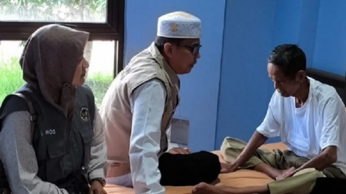JCH asal Inhil, Abdul Hamid masih menjalani perawatan dan pantauan medis di Asrama Haji Batam, Kepualauan Riau, Selasa (5/5/2026). (Istimewa)