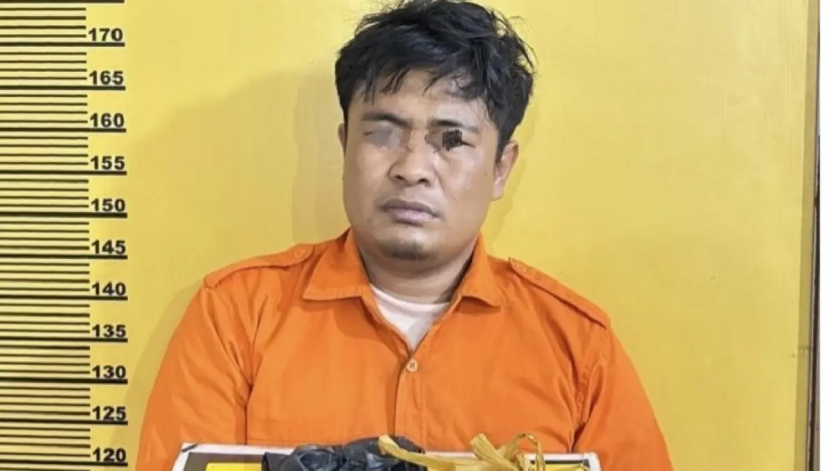 Oknum pecatan Polisi diduga otak peredaran narkoba, AD alias Aldes. (Humas Polres Inhu)