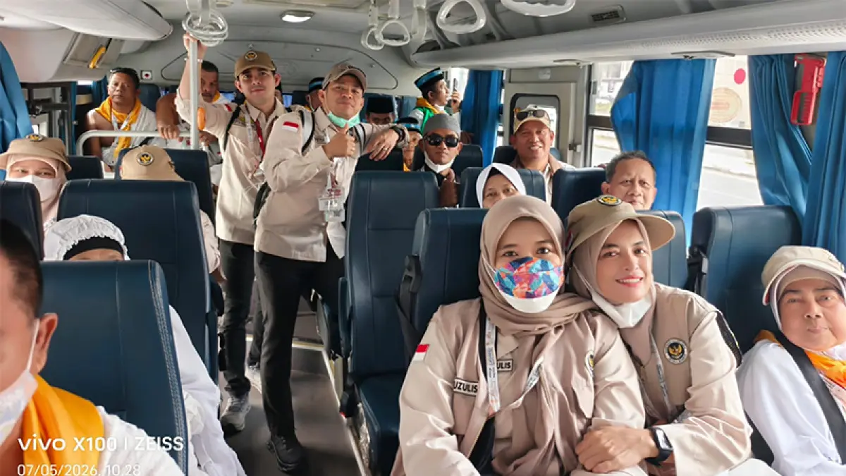 Proses perpindahan jemaah haji Indonesia dari Madinah menuju Makkah terus berlangsung lancar dan bertahap. (ISTIMEWA)&nbsp;
