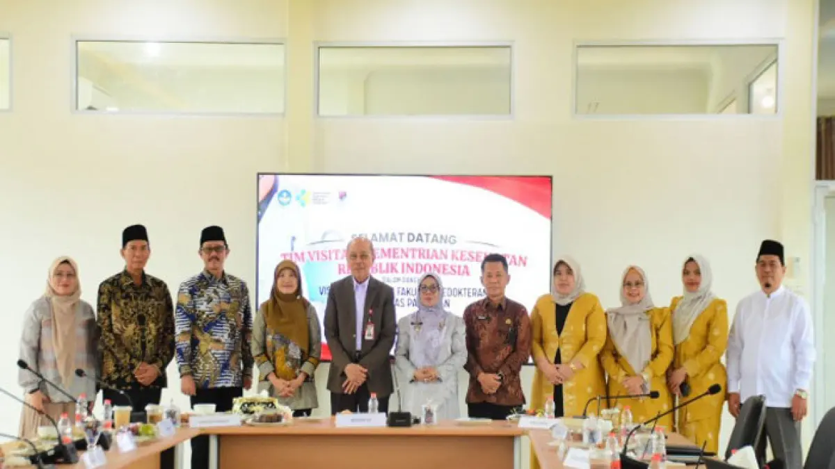 Wabup Kampar Misharti menghadiri kegiatan visitasi Tim Kemenkes RI dalam rangka proses pendirian Fakultas Kedokteran Universitas Pahlawan Tuanku Tambusai, Jumat (8/5/2026). (Diskominfo Kampar untuk Riaupos.co)