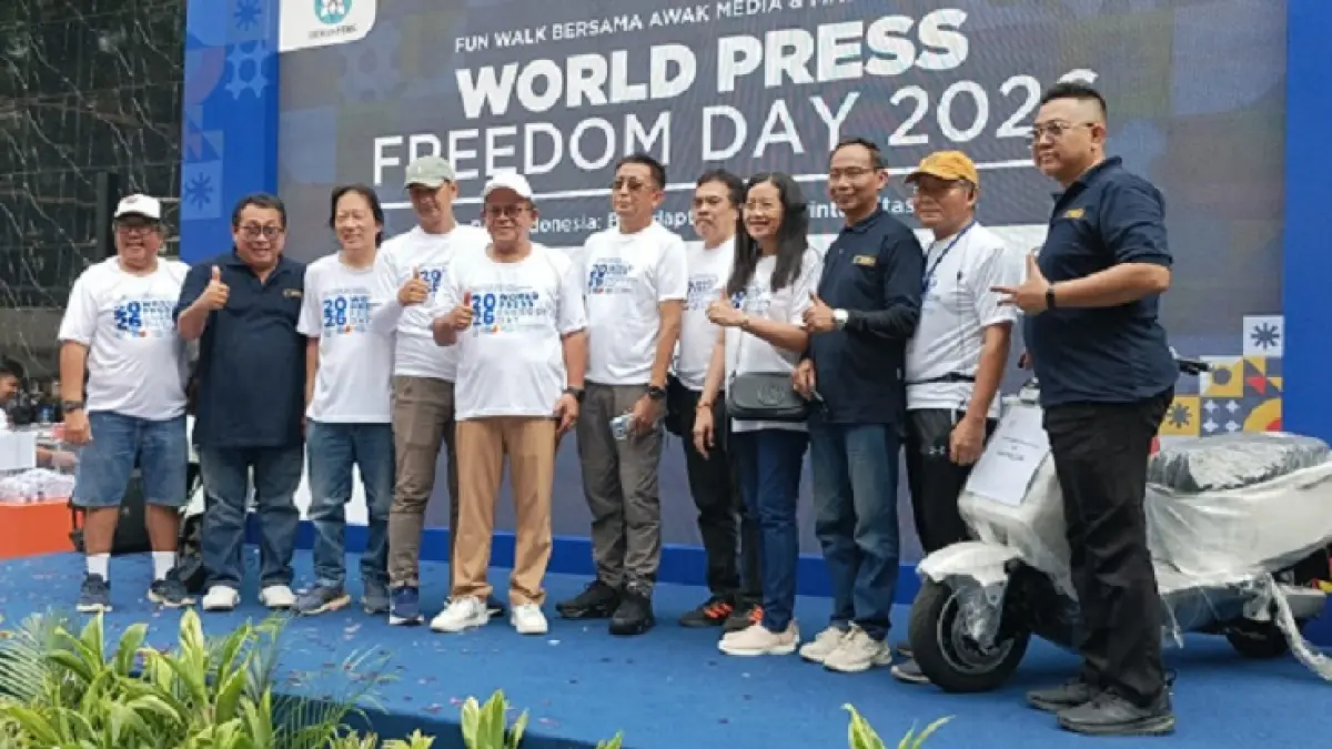  Fun Walk Hari Kebebasan Pers Dunia 2026 di Jakarta pada Ahad (10/5/2026). (Istimewa)