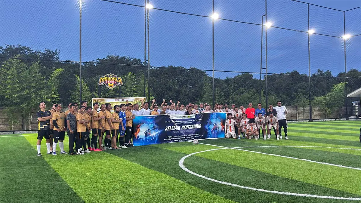BRK Syariah dukung Trofeo Sepakbola Mini Soccer yang digelar Persatuan Wartawan Indonesia (PWI) Riau bersama PLN