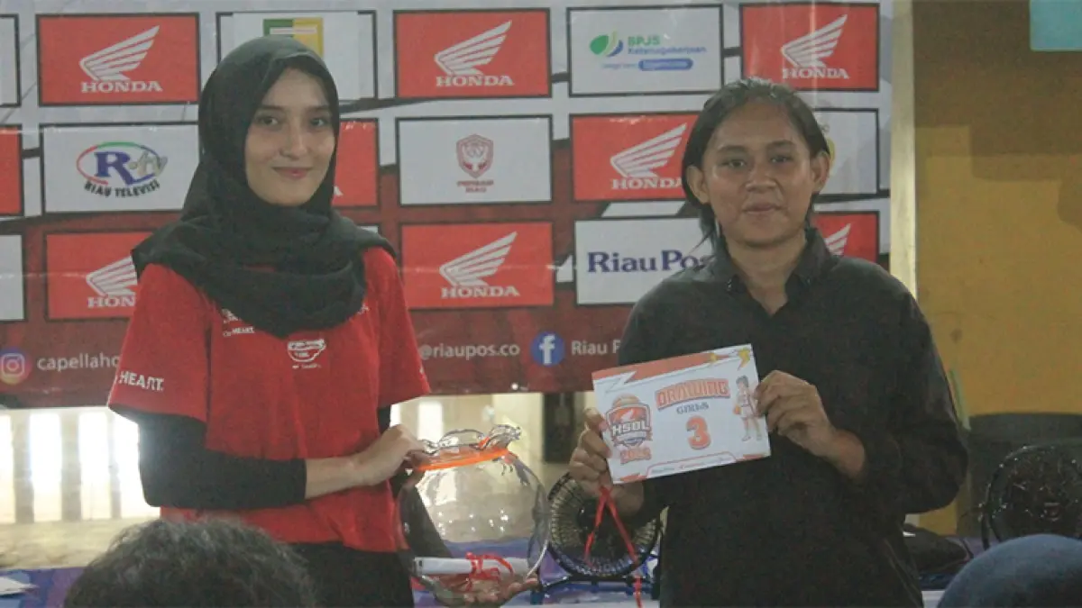 Drawing Basket Putri SMAN 1 Teluk Kuantan di GOR A Sport Center Kuansing, Selasa (12/5/2026) sore. (ISTIMEWA)