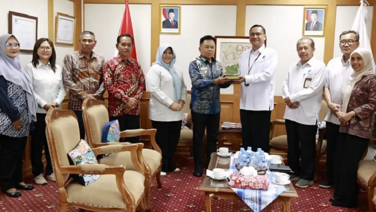 Pemerintah Kabupaten Kepulauan Meranti audiensi dengan lembaga Arsip Nasional Republik Indonesia (ANRI) dan Perpustakaan Nasional Republik Indonesia (Perpusnas) di Jakarta, Selasa (12/5/2026). (Istimewa)