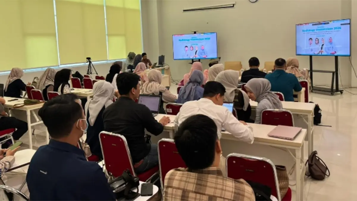 RS Awal Bros Group menyelenggarakan Workshop Radiology Masterclass 2026 di Fakultas Kedokteran Universitas Awal Bros, Pekanbaru, Rabu (13/5/2026). ISTIMEWA