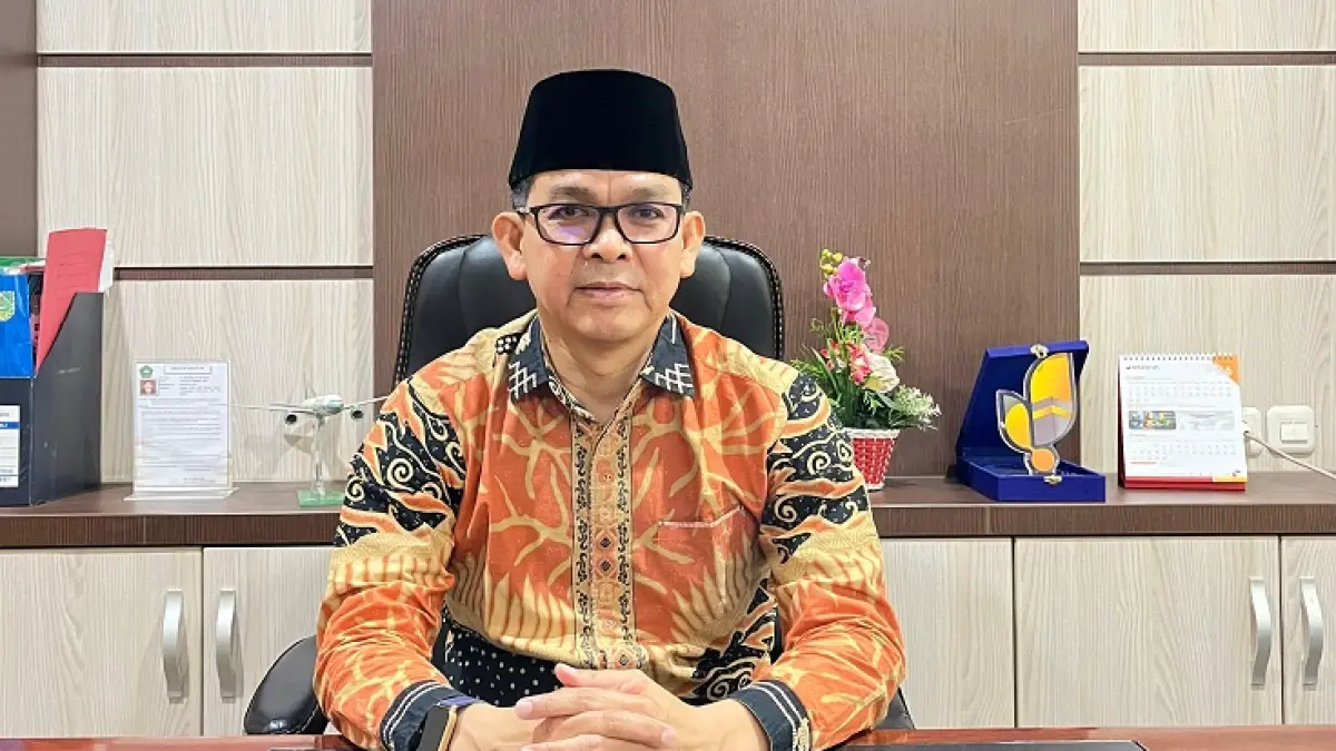 Kepala Kantor Wilayah Kementerian Haji dan Umrah Provinsi Riau, Defizon, (Dok Riaupos.co_