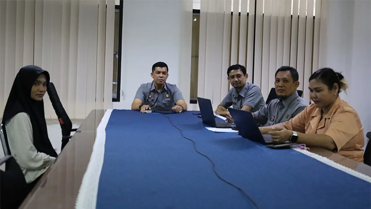 Kepala Kanwil Kemenkum Riau Rudy Hendra Pakpahan bersama jajaran mengikuti sosialisasi Permenkum Nomor 4 Tahun 2026, Selasa (19/5/2026). Humas Kanwil Kemenkum Riau