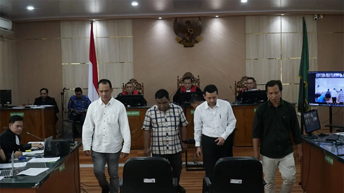 Sidang dugaan korupsi Gubernur Riau non aktif Abdul Wahid Cs kembali digelar di Pengadilan Tipikor PN Pekanbaru, Rabu (20/5/2026). Ft: MHD AKHWAN/RIAUPOS
