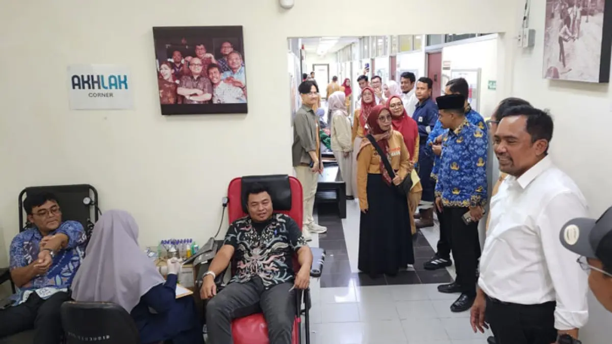 Kegiatan aksi donor darah pekerja dan mitra kerja PHR, Rabu (20/6/2026). (PHR untuk Riaupos.co)
