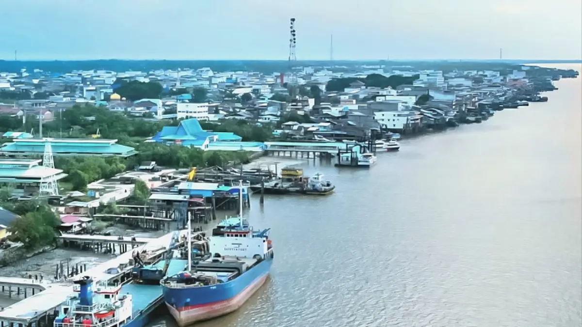 Pesisir Selatpanjang, Pusat Kabupaten Kepulauan Meranti. (Wira Saputra/Riaupos.co)