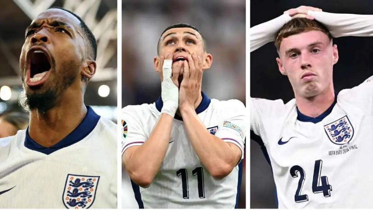 Inggris memilih Ivan Toney (kiri) tetapi tidak memberi tempat untuk Phil Foden (tengah) atau Cole Palmer (kanan). (Getty Image)