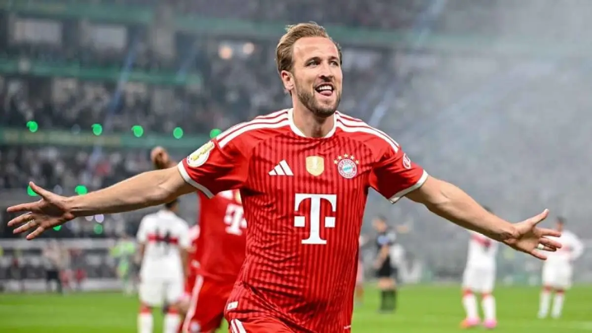 Harry Kane telah menikmati musim yang luar biasa bersama Bayern Munchen, memenangkan Bundesliga dan DFB-Pokal dan mencetak 61 gol. (Harry Langer/DeFodi Images/DeFodi via Getty Images)
