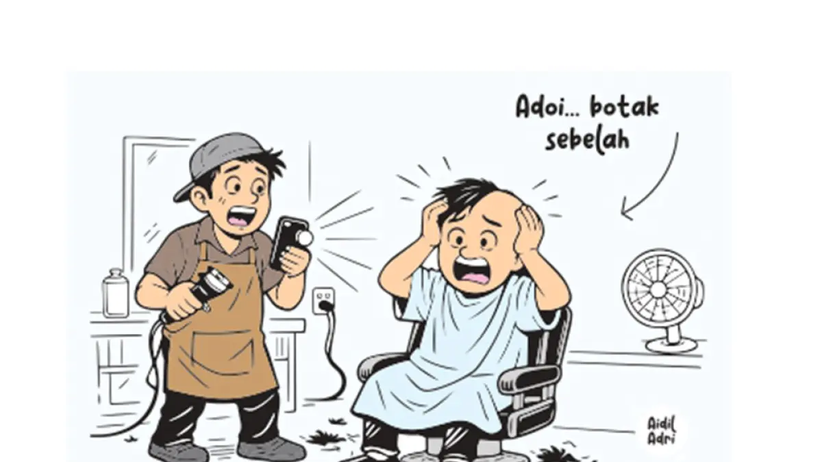 ALAMAAAK!!! Botak Sebelah!