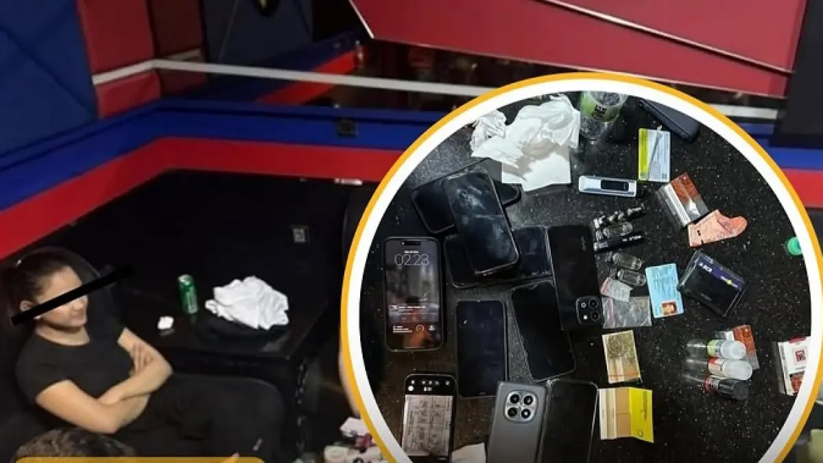 Diduga pesta narkoba dan saat diamankan oleh petugas di salah satu THM di Pekanbaru, Sabtu (23/5/2026) malam. (ISTIMEWA)