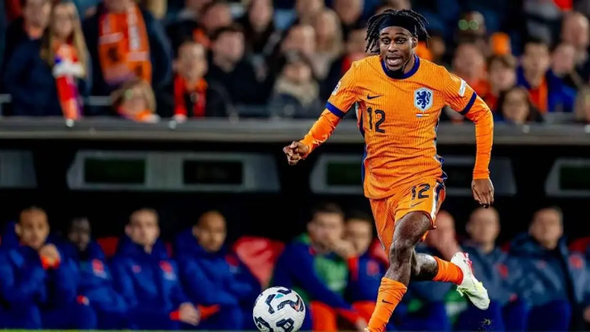 Jeremie Frimpong tidak masuk dalam skuad Piala Dunia Belanda. (Marcel van Dorst / EYE4images/NurPhoto via Getty Images)