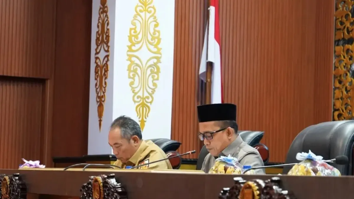 Ketua DPRD Kota Pekanbaru Muhammad Isa Lahamid pimpin Rapat Paripurna pada Senin (25/5/2026), (Humas DPRD Kota Pekanbaru)