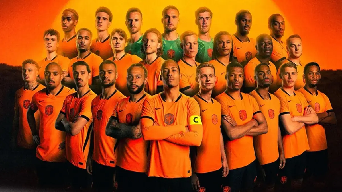 Skuad Timnas Belanda yang akan berlaga dalam Piala Dunia 2026 di rilis di Belanda, baru-baru ini. (JPG)