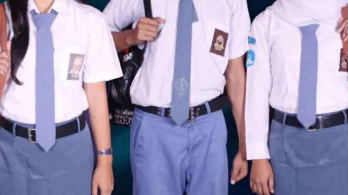 Ilustrasi seragam SMA. (Istimewa)