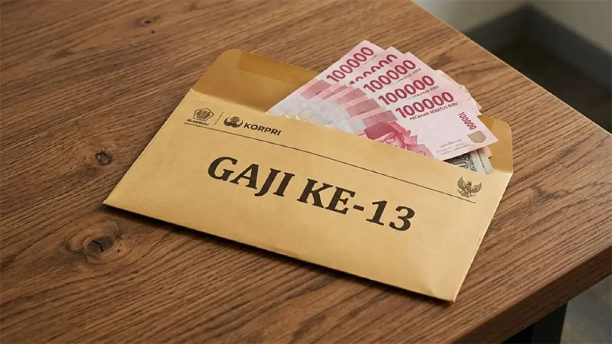 Ilustrasi gaji ke-13 ASN. (Foto diolah dengan AI)

