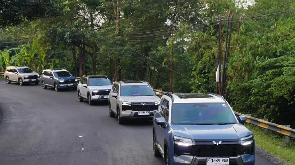 Perjalanan media drive Wuling Eksion di jalanan berliku Purwokerto, Rabu (3/6/2026). (Istimewa)