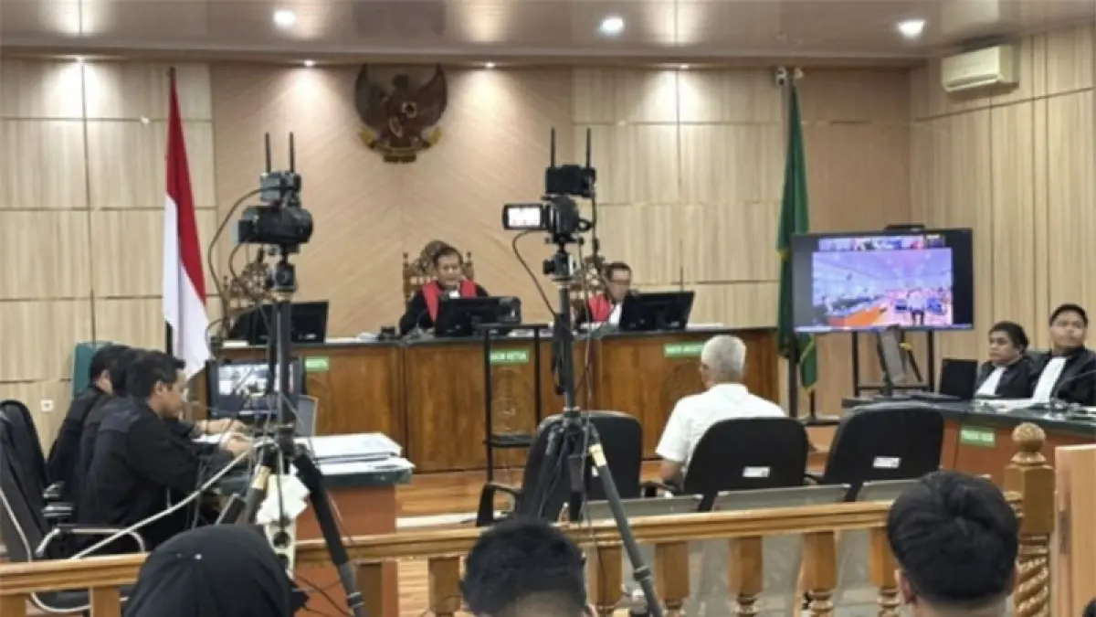 Arief Setiawan saat menjalani sidang di pengadilan Tipikor pada Pengadilan Nageri Pekanbaru, Kamis (4/6/2026). Ft istimewa
