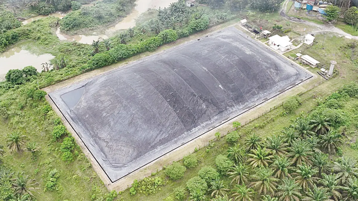 PKS Sungai Tapung mengoptimalkan pemanfaatan limbah hasil pengolahan kelapa sawit secara komprehensif sebagai implementasi prinsip ekonomi. Foto diambil beberapa waktu lalu. (Humas PTPN IV&nbsp;untuk riau pos)