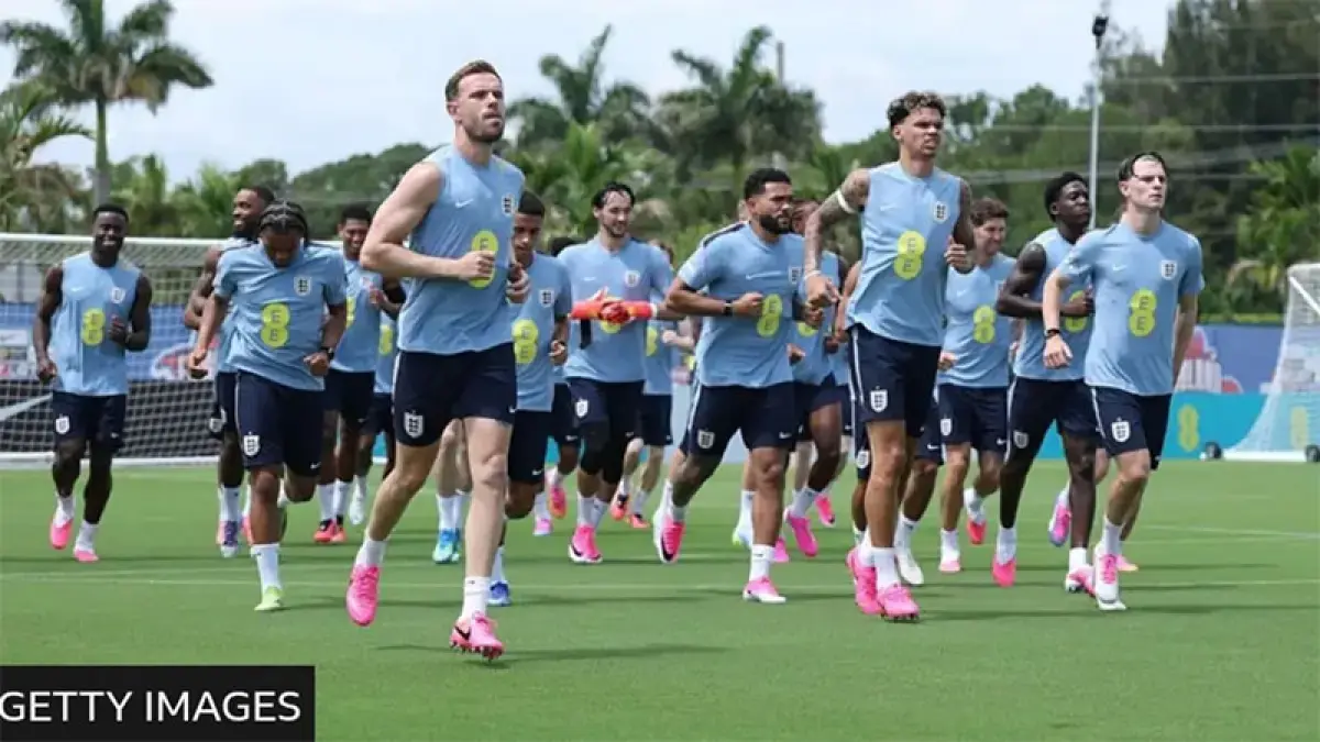 Timnas Inggris dijadwalkan menjalani dua laga pemanasan menjelang Piala Dunia, yakni menghadapi Timnas Selandia Baru pada 6 Juni dan Timnas Kosta Rika pada 10 Juni. (BBC)

