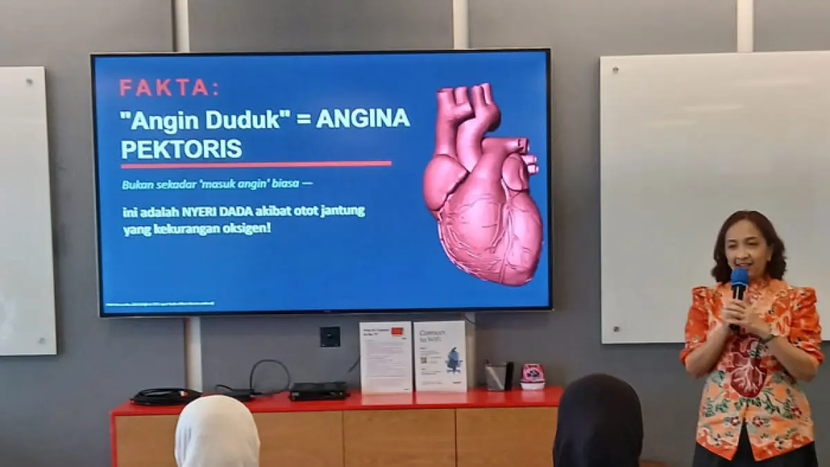 Daewoong Pharmaceutical Indonesia dan Perhimpunan Dokter Spesialis Kardiovaskular Indonesia (PERKI) dalam  kegiatan meningkatkan kesadaran masyarakat terhadap penyakit kardiovaskular di Jakarta, WeWork, Selasa (9/6/2026). (Istimewa)
