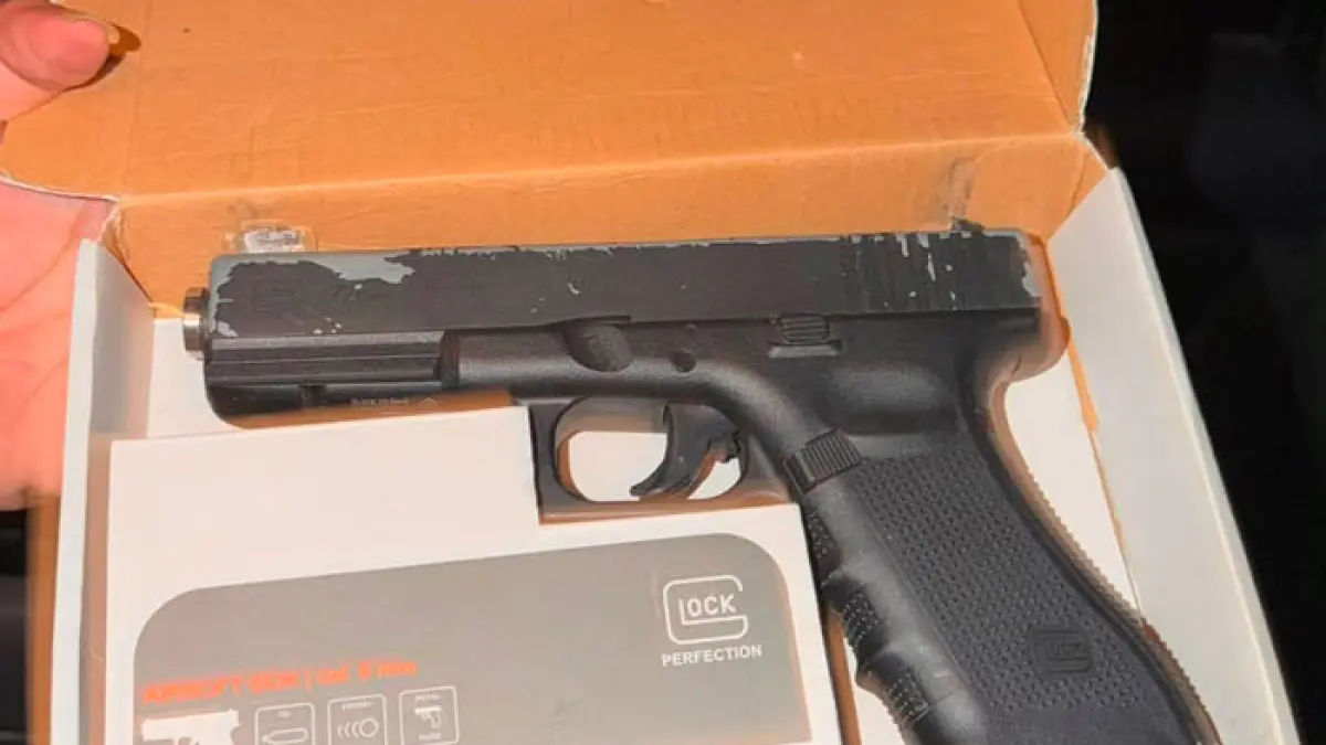 Softgun diamankan polisi dari pengungkapan kasus pengancaman di jalan lintas Tanah Putih baru-baru ini. (Humas Polres Rohil untuk Riaupos.co)