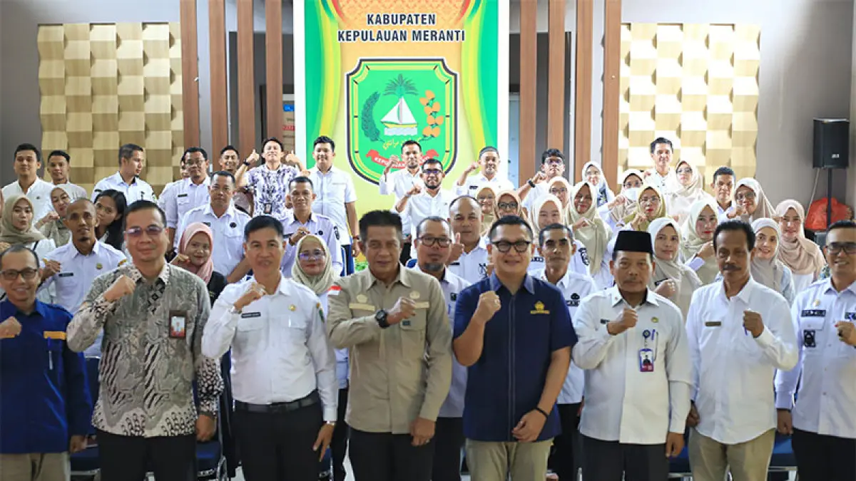 High Level Meeting Tim Percepatan dan Perluasan Digitalisasi Daerah (TP2DD) yang digelar di Kantor Bupati Kepulauan Meranti, Rabu (10/6/2026). (Istimewa)