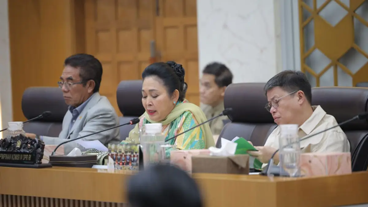 Ketua Komisi IV DPR RI Siti Hediati Hariyadi saat Rapat Kerja dan Rapat Dengar Pendapat (RDP) Komisi IV DPR RI bersama Menteri Pertanian sekaligus Kepala Badan Pangan Nasional, Andi Amran Sulaiman, di Jakarta, Rabu (10/6/2026). (Istimewa)
