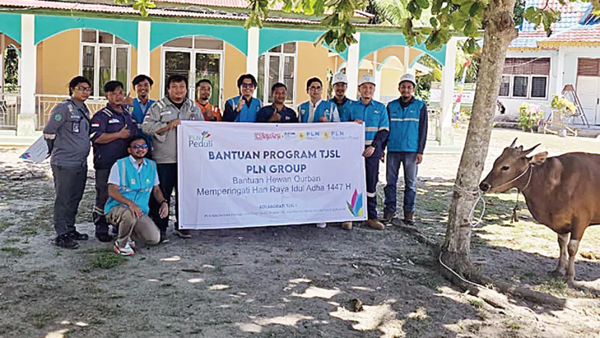 PLN Nusantara Power melakukan penyerahan hewan kurban saat Hari Raya Iduladha  1447 H sebagai upaya pemerataan  tingkat konsumsi daging bagi masyarakat Indonesia.