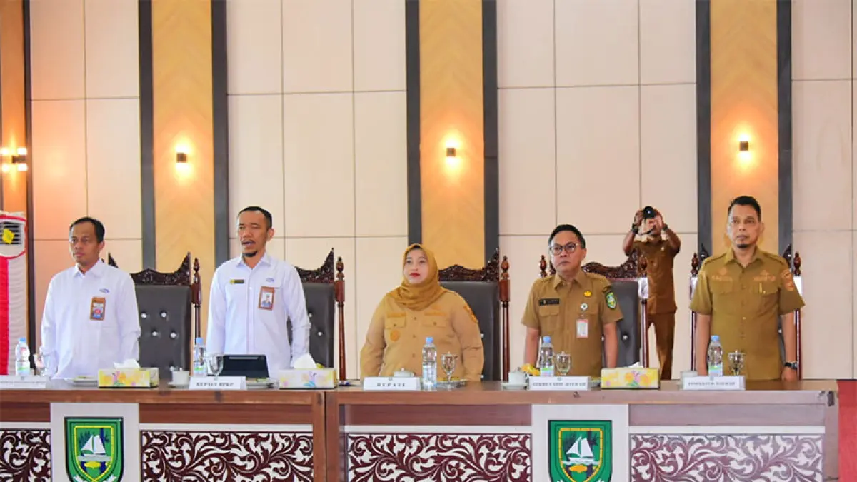 Pemkab Bengkalis bekerja sama dengan Perwakilan BPKP Provinsi Riau, menggelar acara APEPK tahun 2026 di Kantor Bupati Bengkalis, beberapa hari lalu. (Istimewa)
