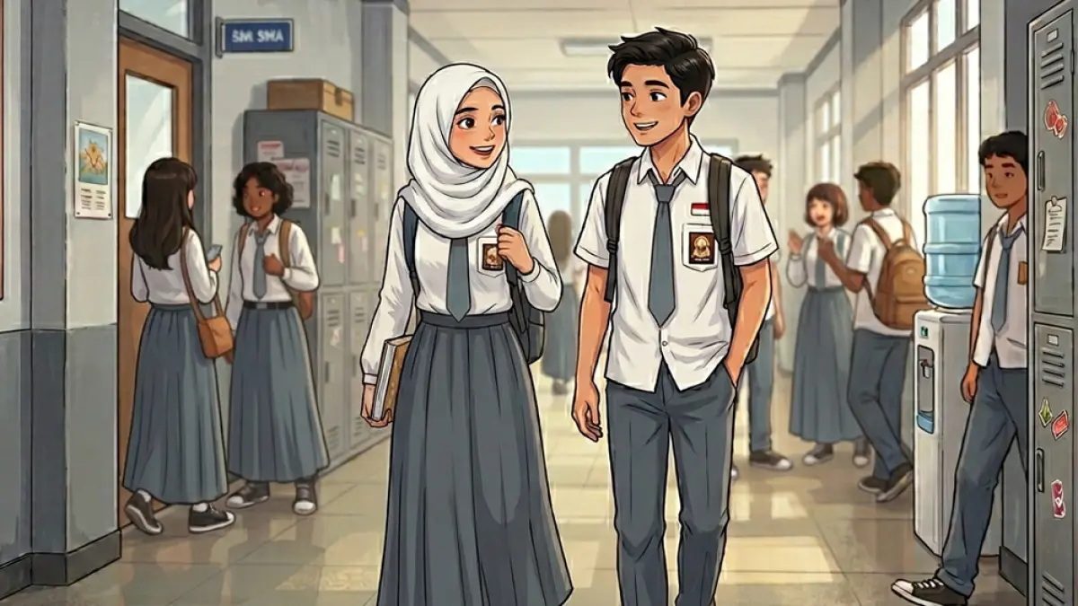 Ilustrasi Pelajar SMA. (JPG)