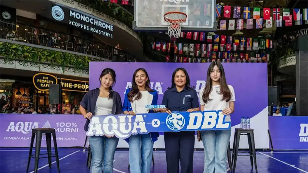 DBL menjalin kolaborasi dengan Aqua, di Jakarta, Sabtu (13/6/2026). (DBL Indonesia)