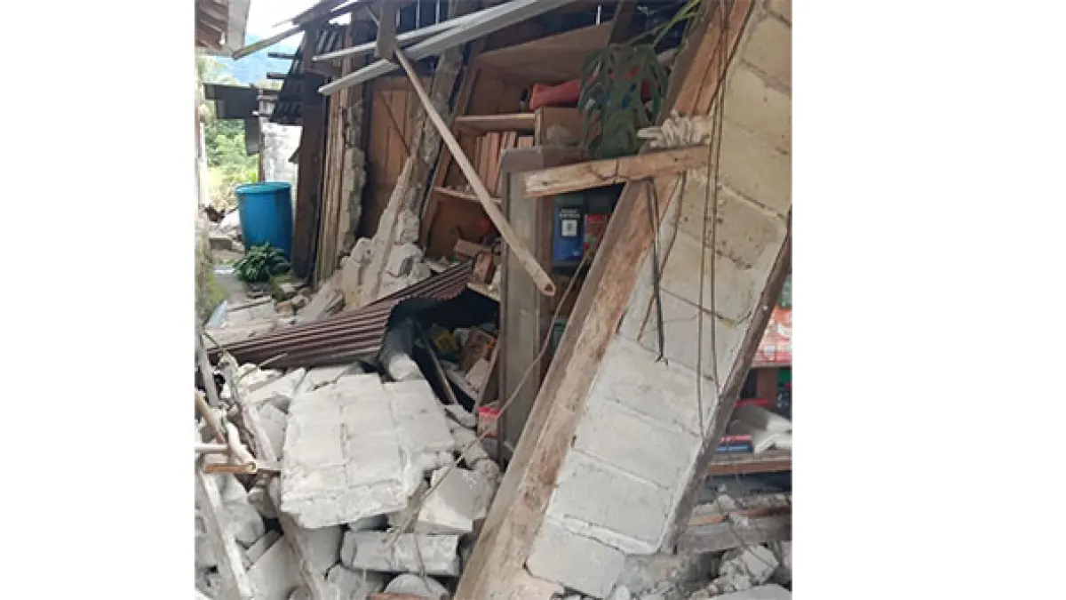 Kerusakan bangunan dan infrastruktur akibat gempa bumi yang mengguncang Kota Palu, Sulawesi Tengah, Selasa (16/6/2026). (BPBD Kota Palu)
