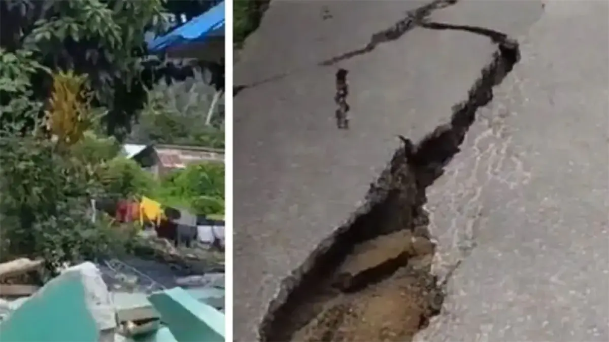Tangkapan layar video warga memperlihatkan kawasan Desa Nokilalaki, Kabupaten Sigi, pascagempa magnitudo 6,7 yang mengguncang Sulawesi Tengah. (istimewa)

