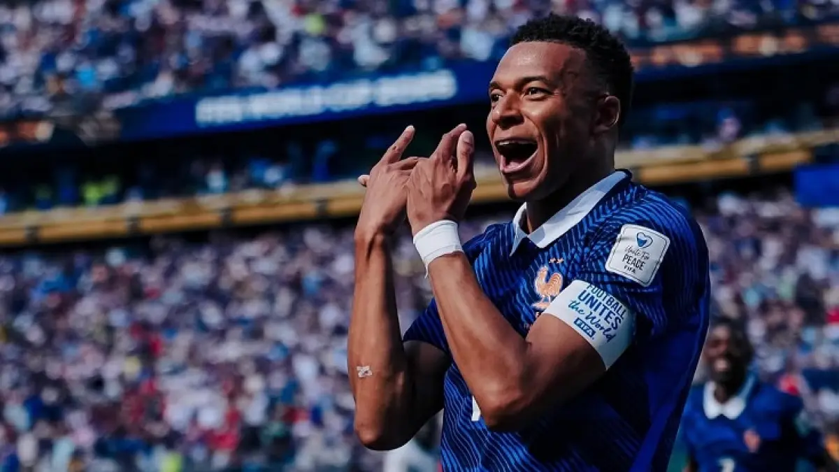 Kylian Mbappé kini menjadi top skorer sepanjang masa Prancis dengan 58 gol setelah mencetak dua gol ke gawang Senegal di Piala Dunia 2026. (Isntagram @k.mbappe) 