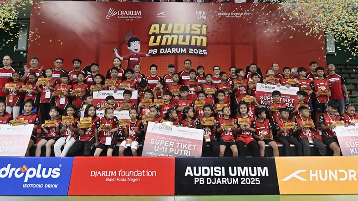 Penerima Super Tiket Audisi Umum PB Djarum 2025.