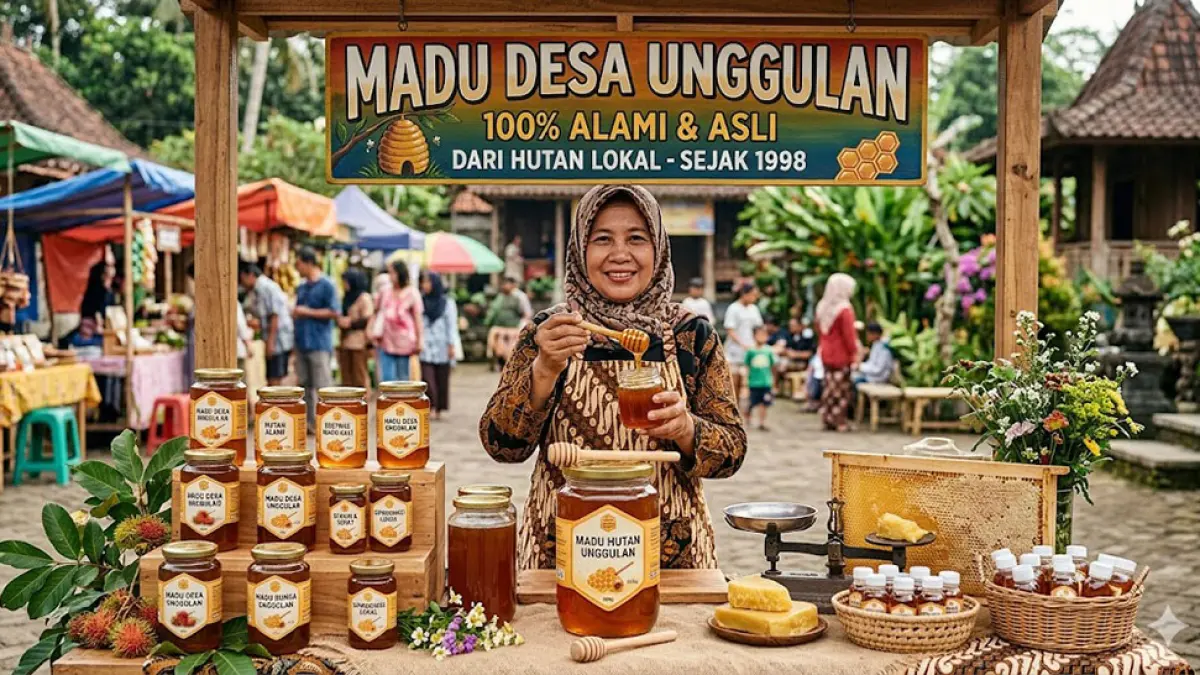 Ilustrasi produk madu. (JPG)